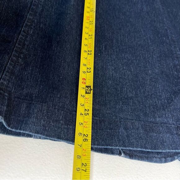 Denim and Co Denim Jean Jacket Blazer Style Dark Wash Three Button Women 2X - Picture 11 of 12